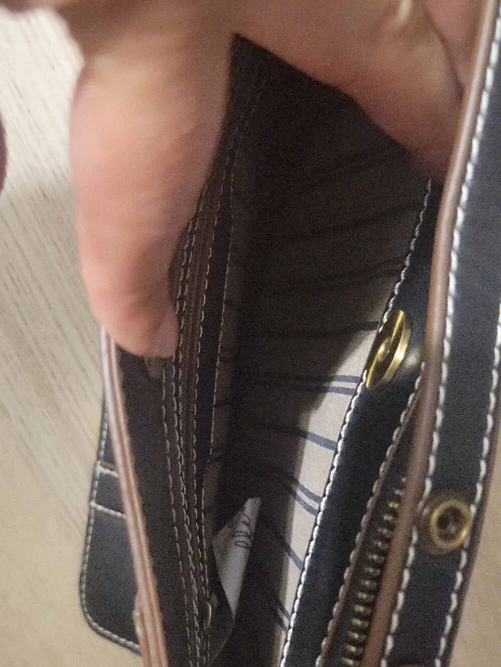 Simply Noelle Dark Brown Leather Messenger Crossbody